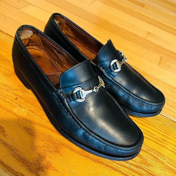 Allen Edmonds Horse Bit Loafers Shoes 11.5 Black Model Arezzo Rubber Soles main image 8